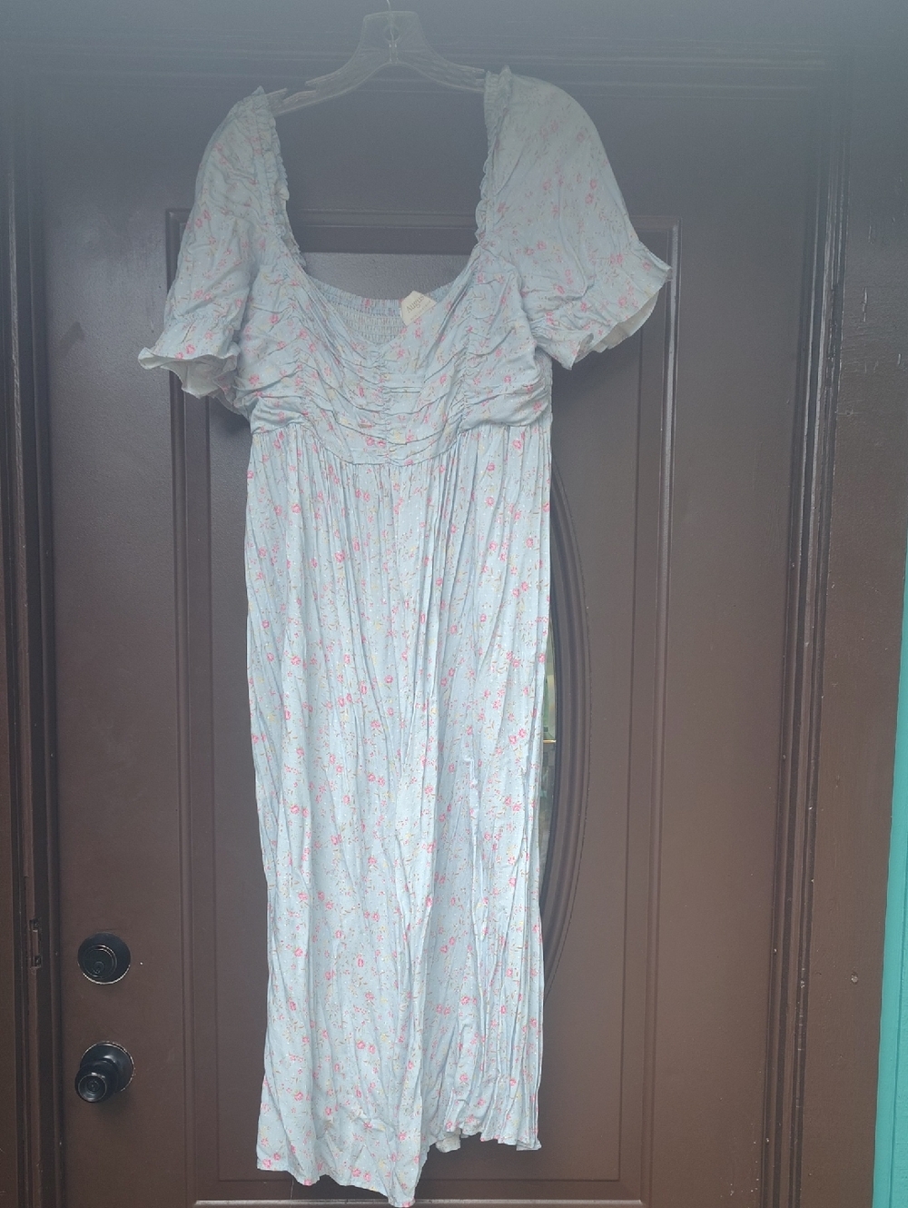 Auguste The Label Pale Blue Floral Maxi Dress